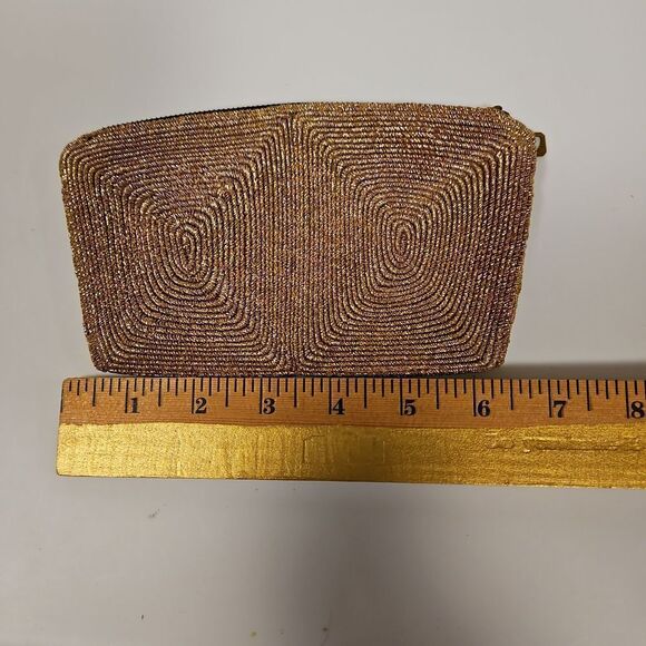 Vintage Small Gold Beaded Clutch - Picture 5 of 6